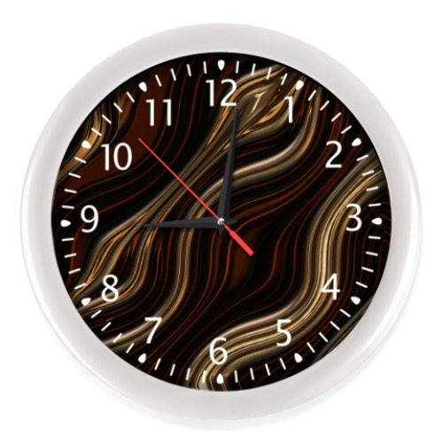 Настенные часы с принтом Текстура