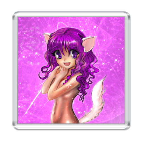 Магнит с принтом  Neko