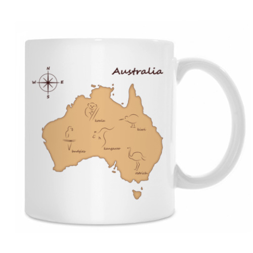 Кружка с принтом Кружка Australia