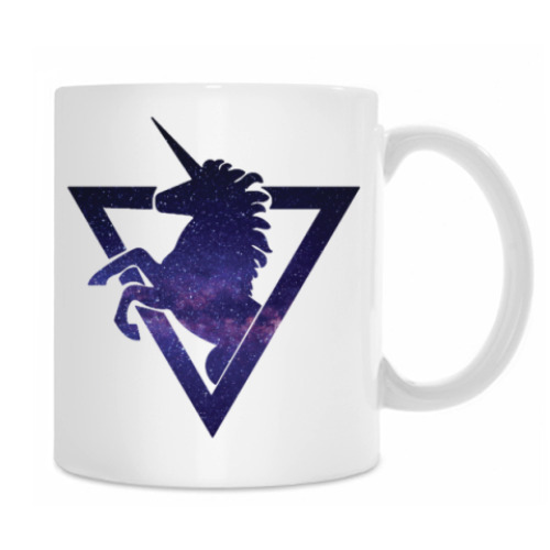 Кружка с принтом Space Unicorn