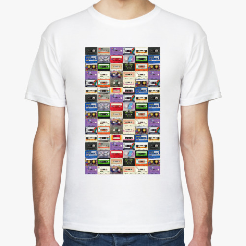 Футболка с принтом аудиокассеты