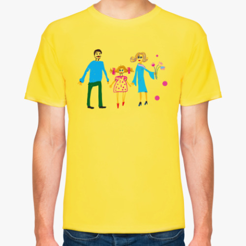 Футболка с принтом Семья
