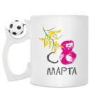 Кружка с футбольным мячиком