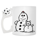 Кружка с футбольным мячиком