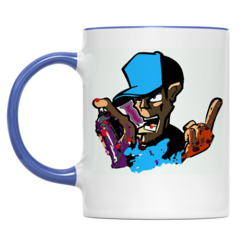 Кружка с принтом Люблю рисовать