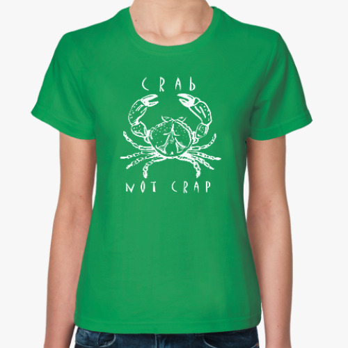 Женская футболка с принтом Краб