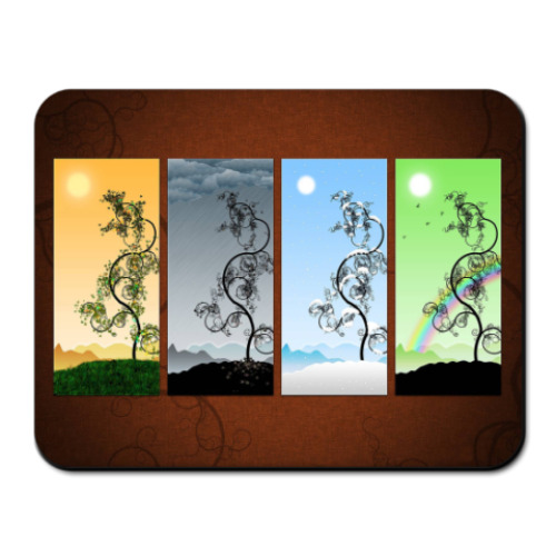 Коврик для мыши с принтом природа