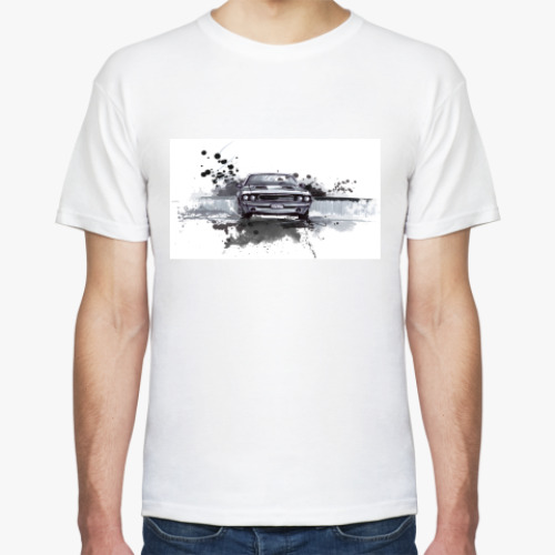 Футболка с принтом Dodge challenger.