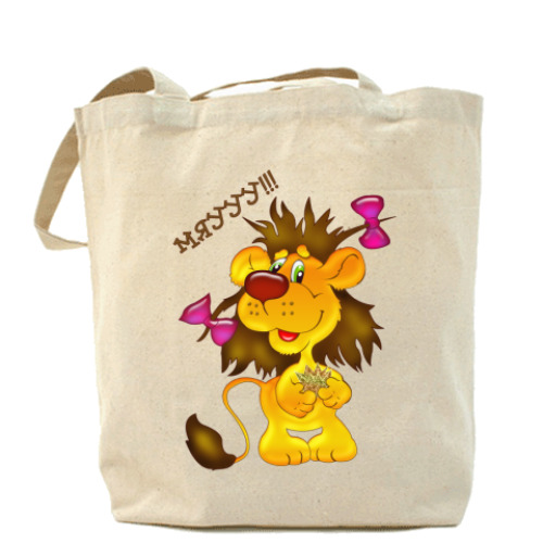 Сумка шоппер с принтом Мяууу!!!