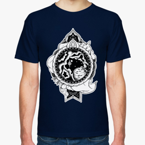 Футболка с принтом Астральный щит