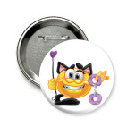 Значок 58 мм Смайл