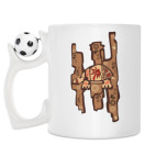 Кружка с футбольным мячиком