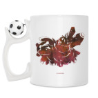 Кружка с футбольным мячиком