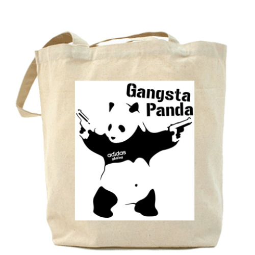 Сумка шоппер с принтом Gangsta Panda