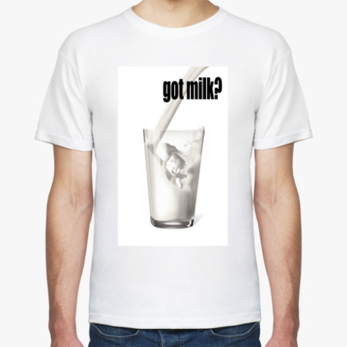 Футболка с принтом  'Got milk?'