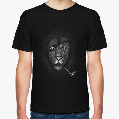 Футболка с принтом Лев Пират