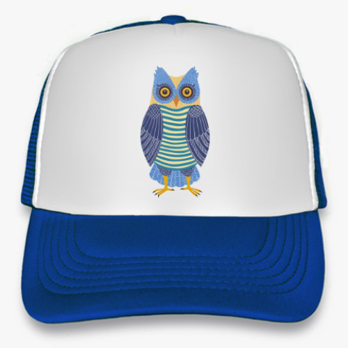 Кепка-тракер с принтом Синяя сова