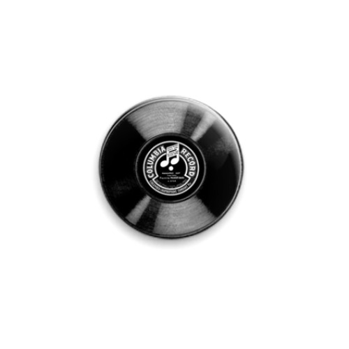 Значок 25мм с принтом Пластинка 'Columbia Rec.'