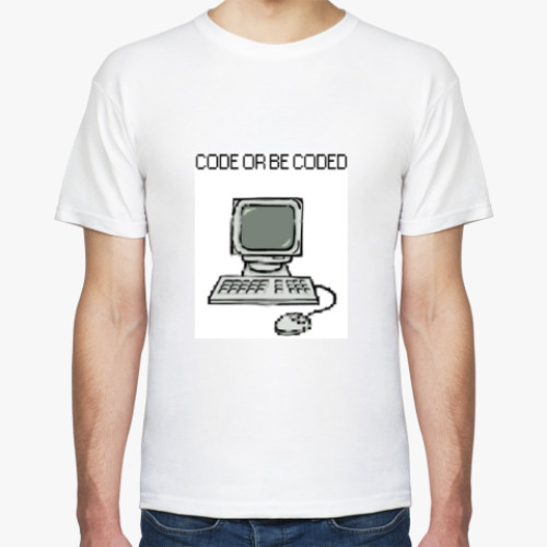 Футболка с принтом Code or be Coded