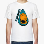 Классическая футболка San Jose Sharks - Сан-Хосе Шаркс