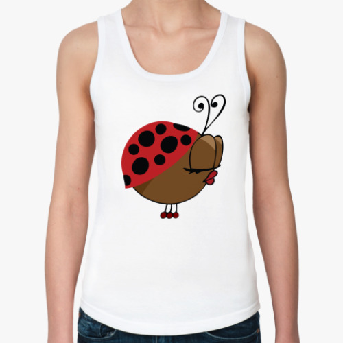 Женская майка с принтом Леди Божья коровка
