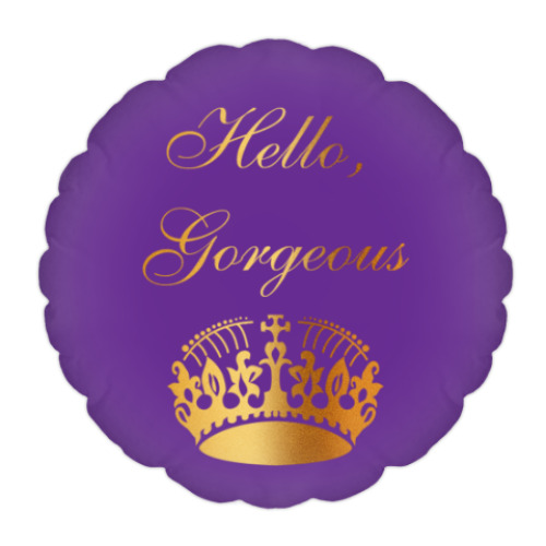 Подушка с принтом Привет, Великолепная