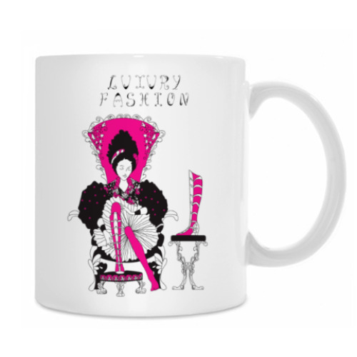 Кружка с принтом Роскошная мода