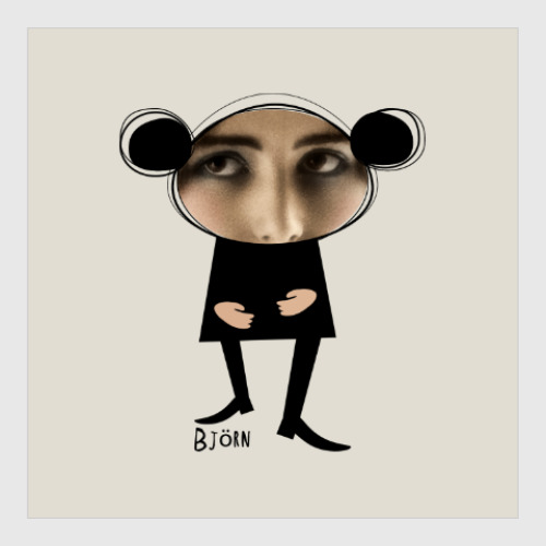 Постер с принтом Bjorn Медведь