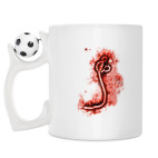 Кружка с футбольным мячиком