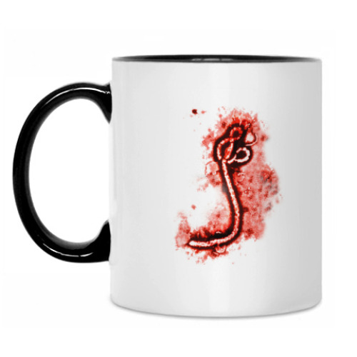 Кружка с принтом Ebola