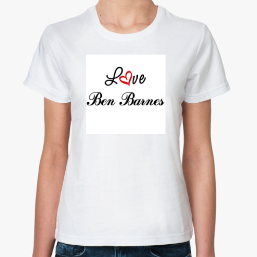 Классическая футболка с принтом Love BB
