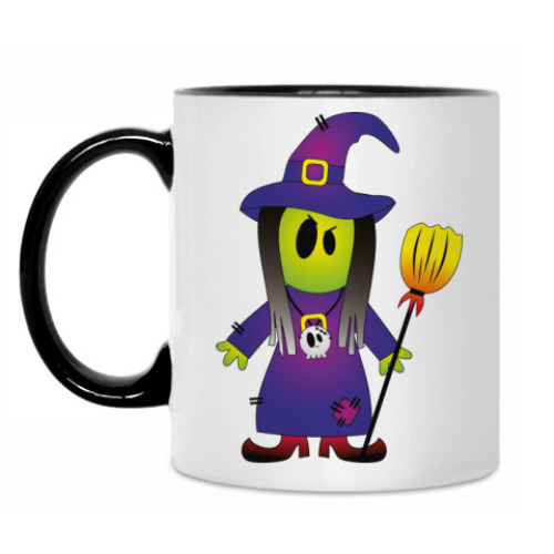 Кружка с принтом Ведьмочка