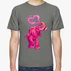 Классическая футболка Счастливый слоник