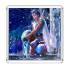 Магнит 6.5 x 6.5 см  Водолей