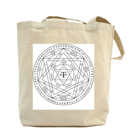 Сумка шоппер с принтом Печать Царя Соломона