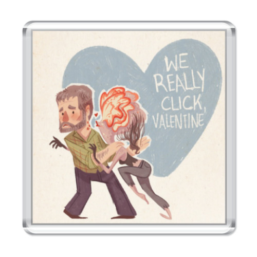 Магнит с принтом 'Валентинка Last of Us'