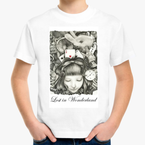 Детская футболка с принтом Alice