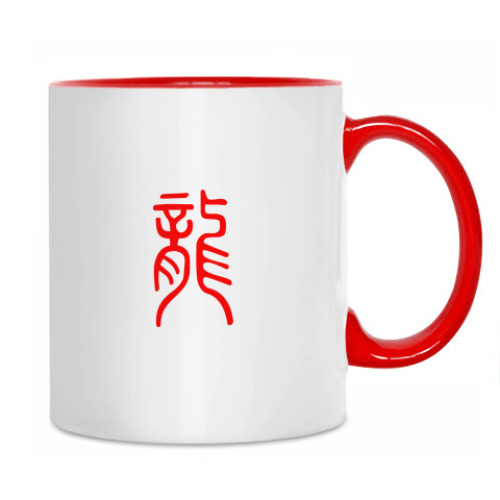 Кружка с принтом Дракон