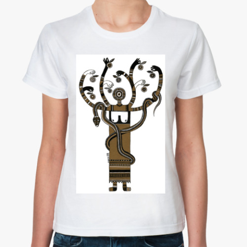 Классическая футболка с принтом  'Чудо-дерево'