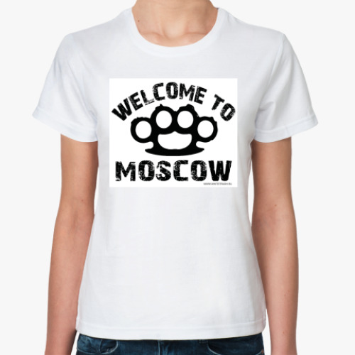 Классическая футболка с принтом  WELCOME MSC