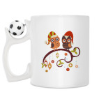 Кружка с футбольным мячиком