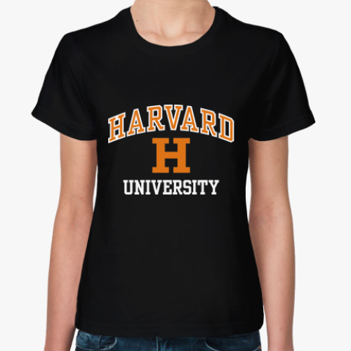 Женская футболка с принтом  футболка Harvard
