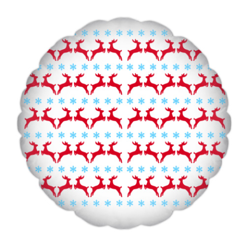 Подушка с принтом С новым годом!