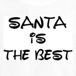 Надпись Santa is the best