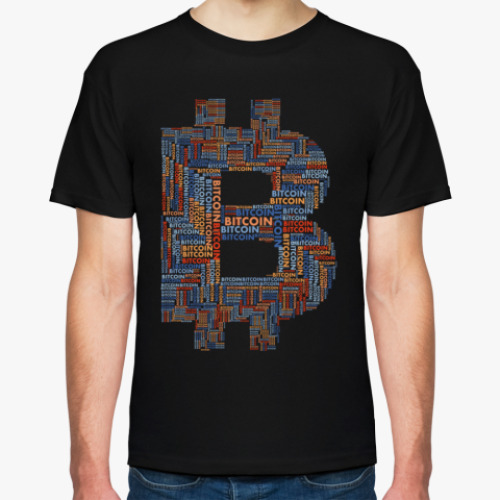Футболка с принтом Bitcoin