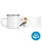 Кружка металлическая белая (круговая запечатка)