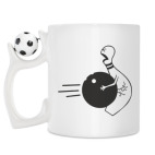 Кружка с футбольным мячиком