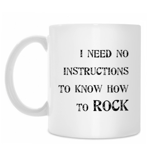 Кружка с принтом Rock