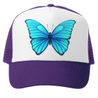 Кепка Trucker (фиолетовая) Бабочка