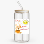 Банка с бамбуковой крышкой